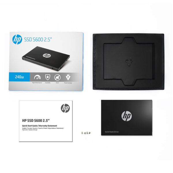 Disco HP SSD 240GB 2.5 SATA S600 4FZ33AA