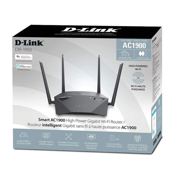 Router Dlink AC1900 Gigabit Doble Banda 4 Antenas