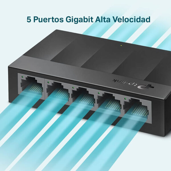 Switch LS1005G Tp-link De Escritorio 5 Puertos Gigabit