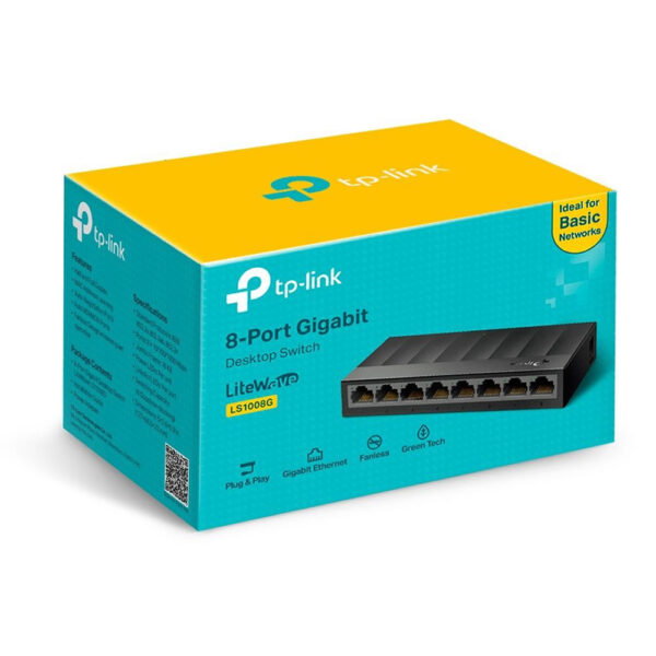 Switch LS1008G Tp-link De Escritorio 8 Puertos Gigabit